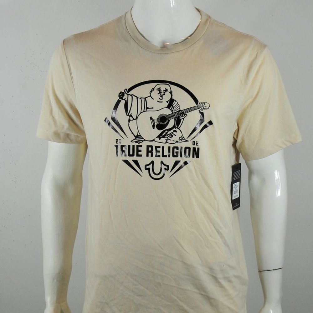 True Religion Men's T shirt 2XL Budda Foil Crew neck tee  NWT
